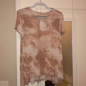 Pretty White and Pink Tie Dye shirt